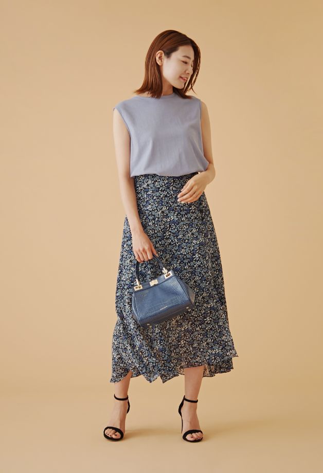 史上最も激安 JILLSTUART ベージュシフォンミニスカート