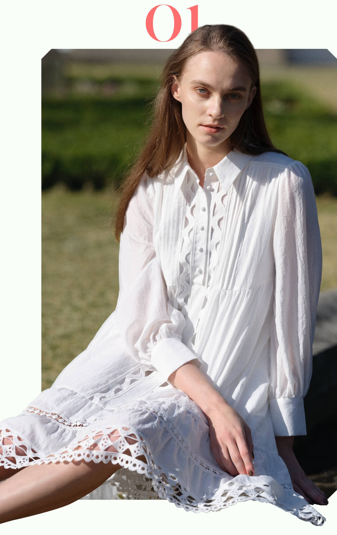 Romantic green Look 01