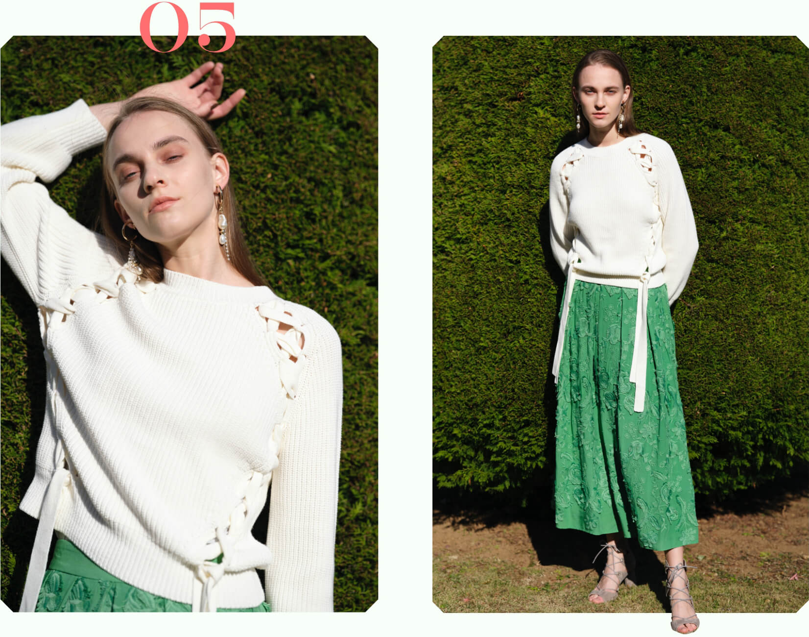 Romantic green Look 05