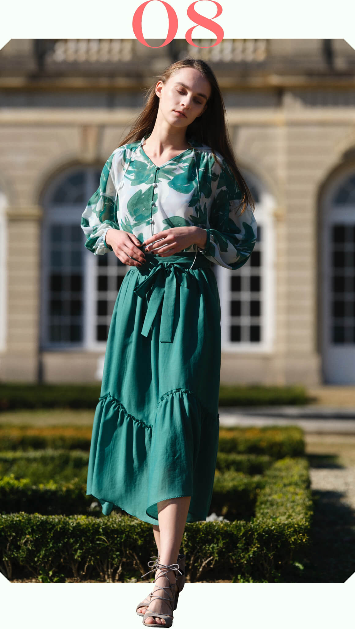 Romantic green Look 08